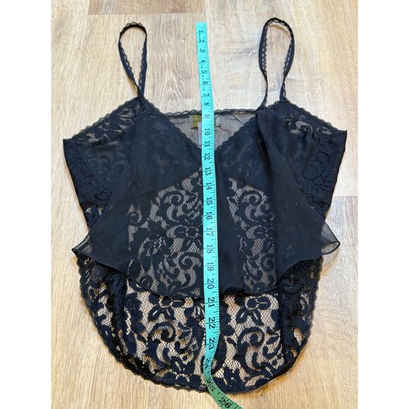 90s Victorias Secret Gold Label Black Lace Cami L - Picture 3 of 6